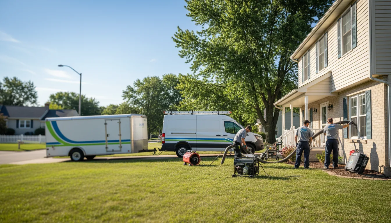 Flooded Basement Restoration And Cleanup With Repair in Meadowlands, MN near me
